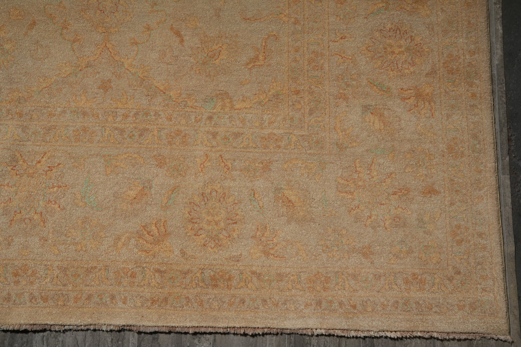 12 x 15 Large One of a Kind Beige Chobi Peshawar Rug 26987