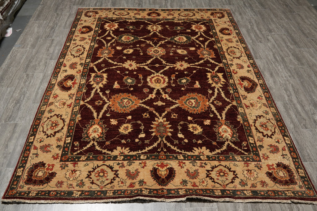6.6 x 8.4 Mauve Chobi Peshawar Rug Triplet 22726