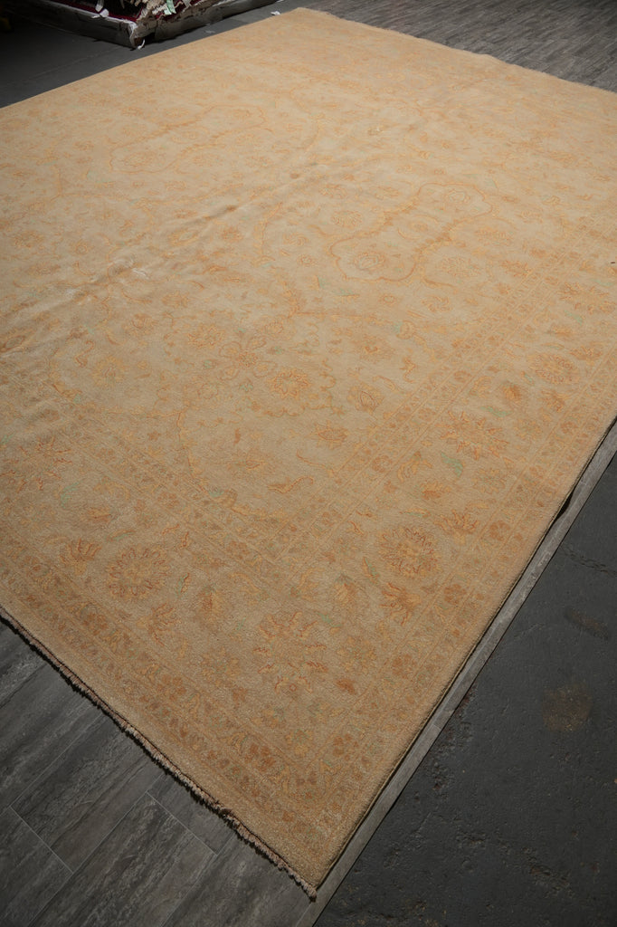 12 x 15 Large One of a Kind Beige Chobi Peshawar Rug 26987