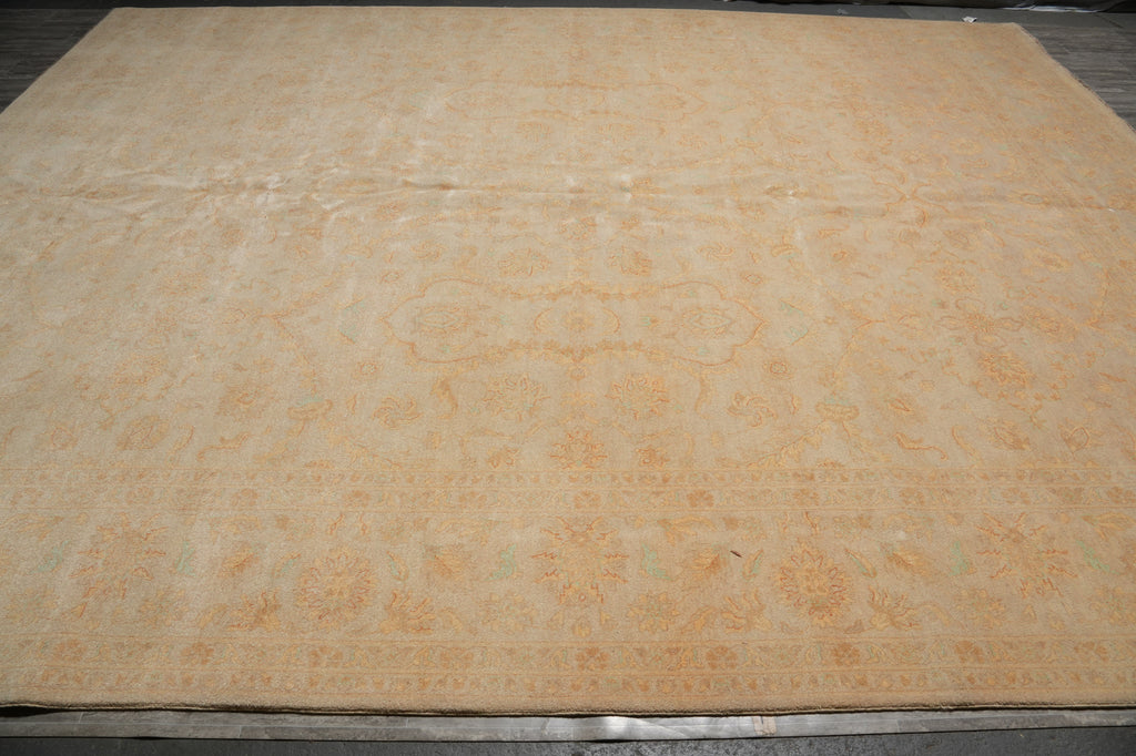 12 x 15 Large One of a Kind Beige Chobi Peshawar Rug 26987