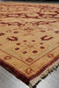 Load image into Gallery viewer, 9 x 11.6 Natural Quality Handmade Zigler Rug Burgundy Gold #PIX-5160