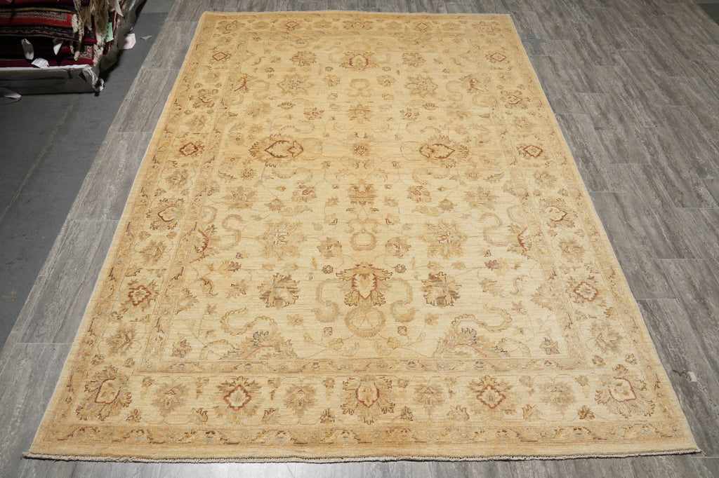6.8 x 9.7 Beige Chobi Peshawar Rug 20255