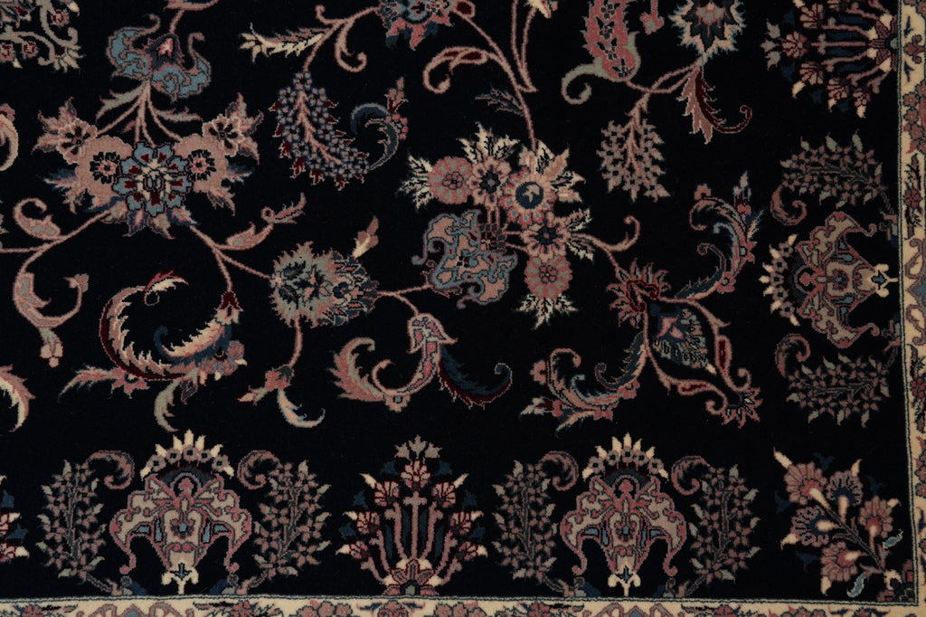 7.9 x 9.9 Beautiful Quality Hand-Knotted Area Rug Black Blue #PIX-18607