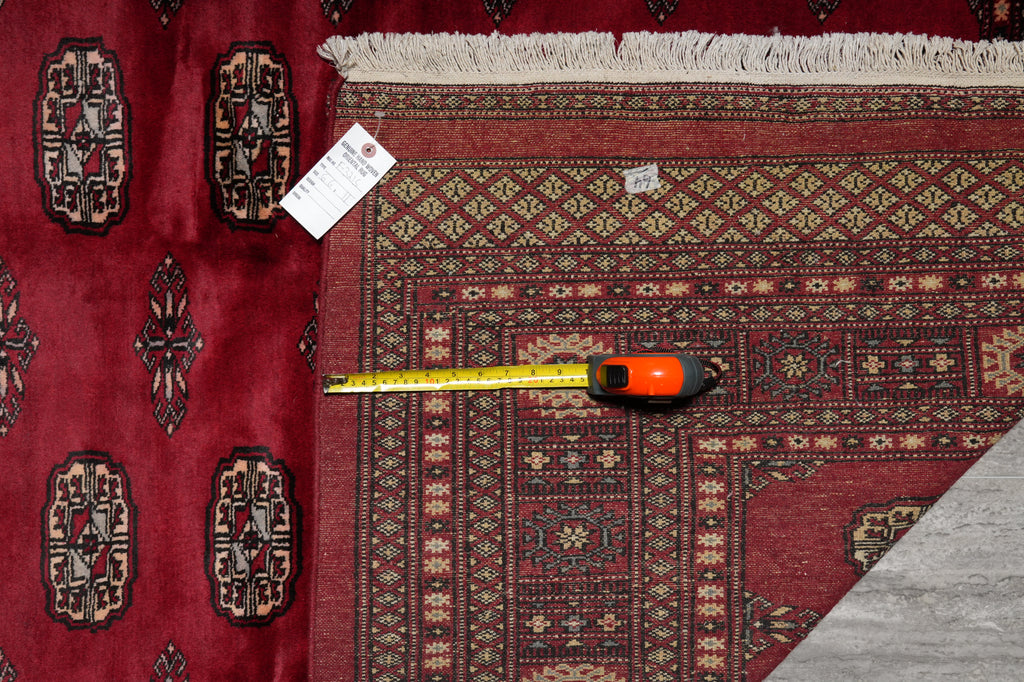 6.6 x 11 New Handmade Bokhara Rug SOFT SILKY WOOL #F-3215