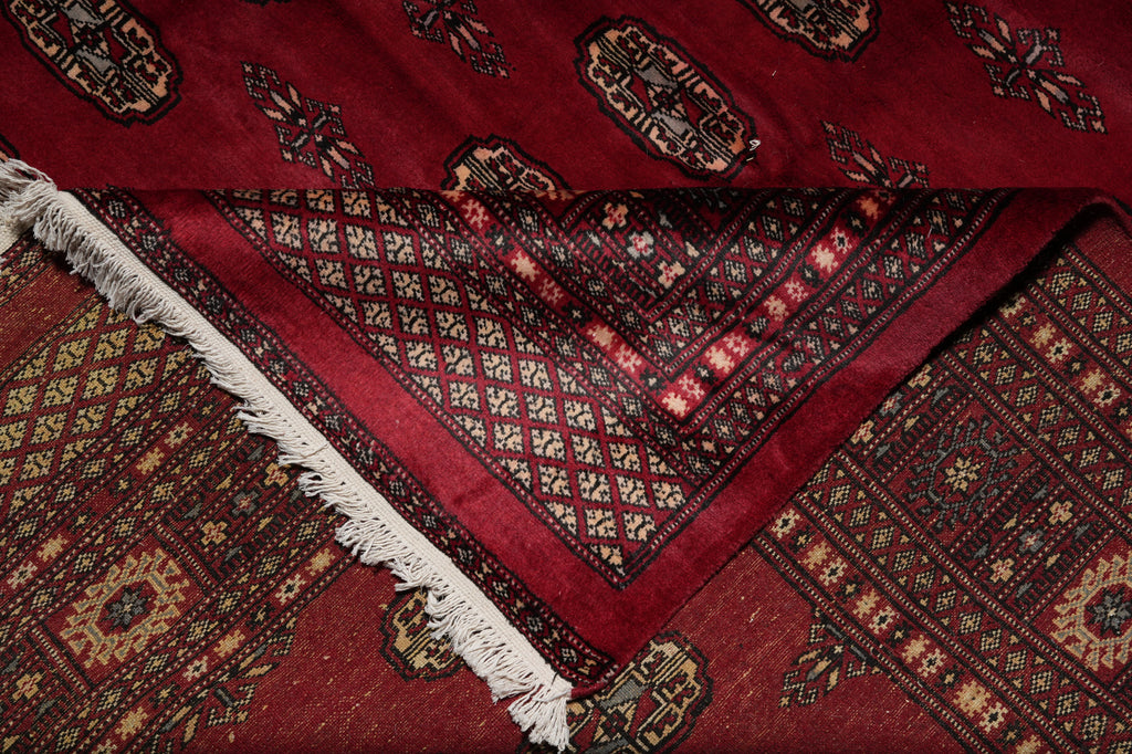 6.6 x 11 New Handmade Bokhara Rug SOFT SILKY WOOL #F-3215
