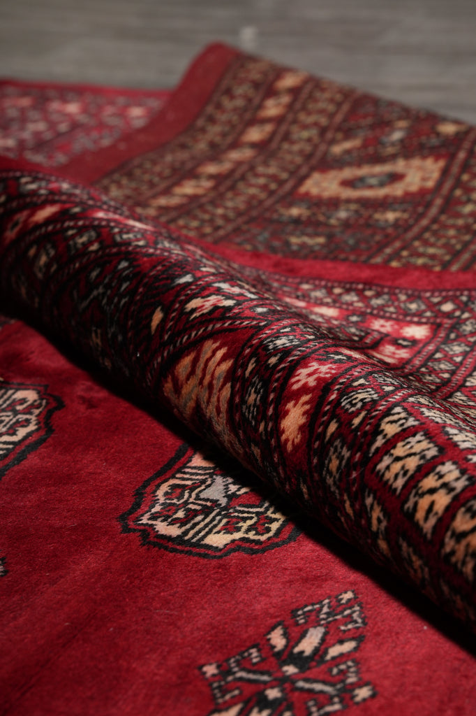 6.6 x 11 New Handmade Bokhara Rug SOFT SILKY WOOL #F-3215