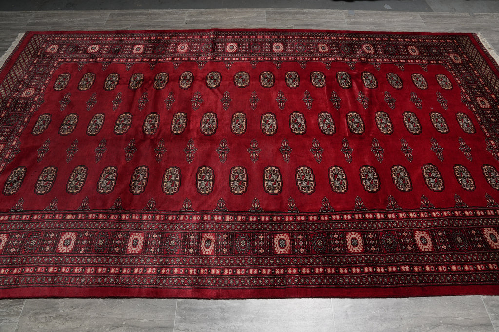 6.6 x 11 New Handmade Bokhara Rug SOFT SILKY WOOL #F-3215