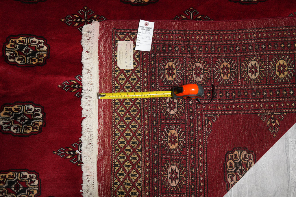 6 x 9.8 Imported Pakistan Bokhara Rug Soft Natural Wool #F-3214