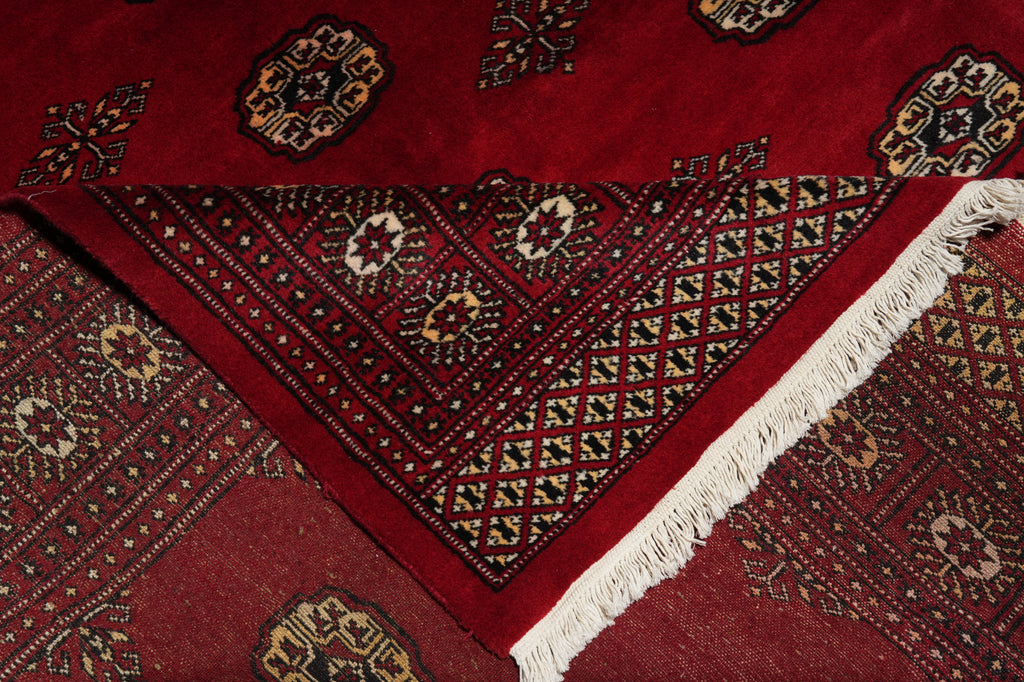 6 x 9.8 Imported Pakistan Bokhara Rug Soft Natural Wool #F-3214