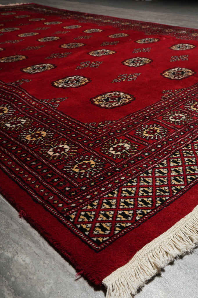 6 x 9.8 Imported Pakistan Bokhara Rug Soft Natural Wool #F-3214