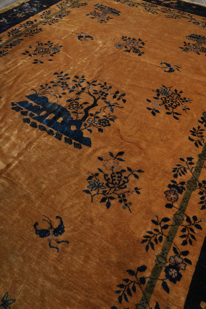 10 x 16 Ivory Antique Art Deco Rug 23962