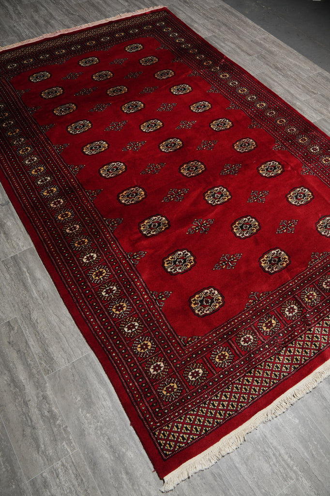 6 x 9.8 Imported Pakistan Bokhara Rug Soft Natural Wool #F-3214