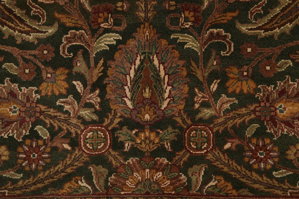 8 x 10 Dark Green Jaipur Hand-Knotted Area Rug #PIX-9844