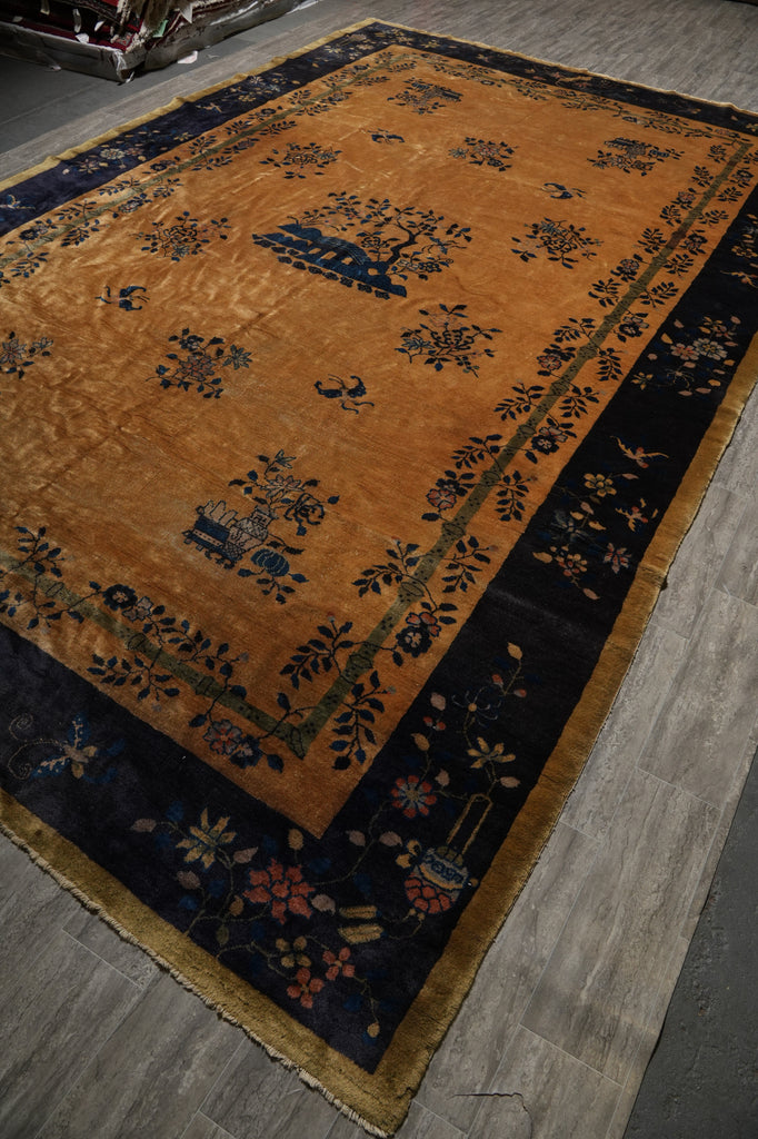10 x 16 Ivory Antique Art Deco Rug 23962