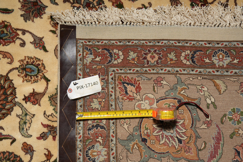 13 x 18.7 Fine Quality Persian Tabriz Rug 400 KPSI Wool and Silk #PIX-17140