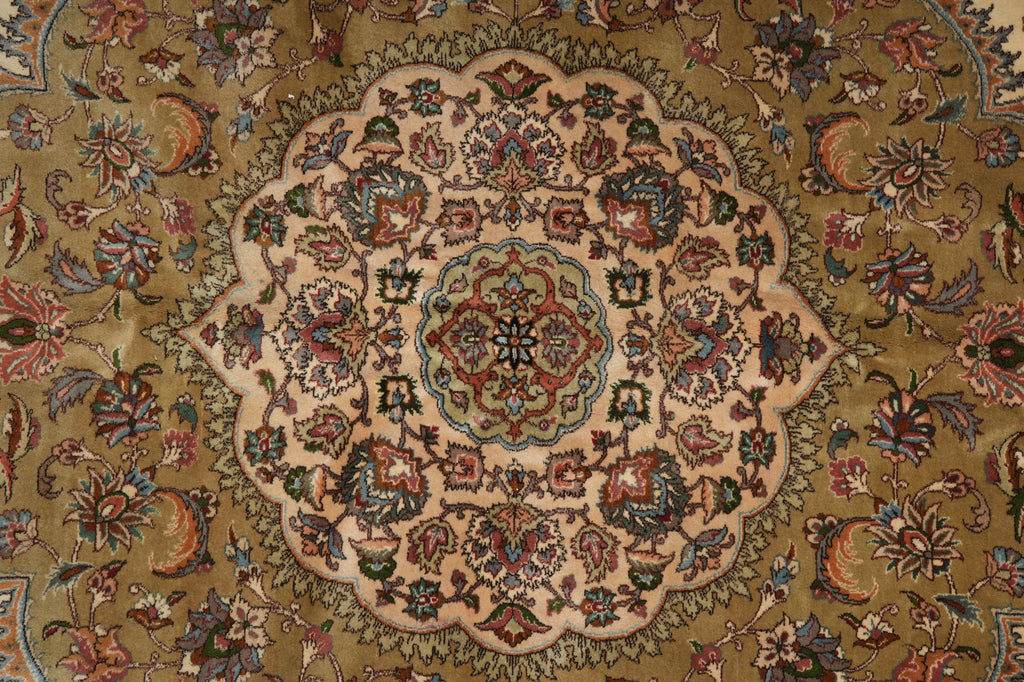 13 x 18.7 Fine Quality Persian Tabriz Rug 400 KPSI Wool and Silk #PIX-17140