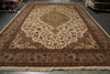 Load image into Gallery viewer, 13 x 18.7 Fine Quality Persian Tabriz Rug 400 KPSI Wool and Silk #PIX-17140