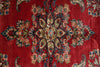 Load image into Gallery viewer, 5.3 x 6.9 Red Semi Antique Persian Sarouk Rug #B-73943