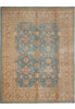 Load image into Gallery viewer, 8.2 x 10.3 Blue Zigler Choibi Peshawar Rug Hand-Knotted In Pakistan #F-4334