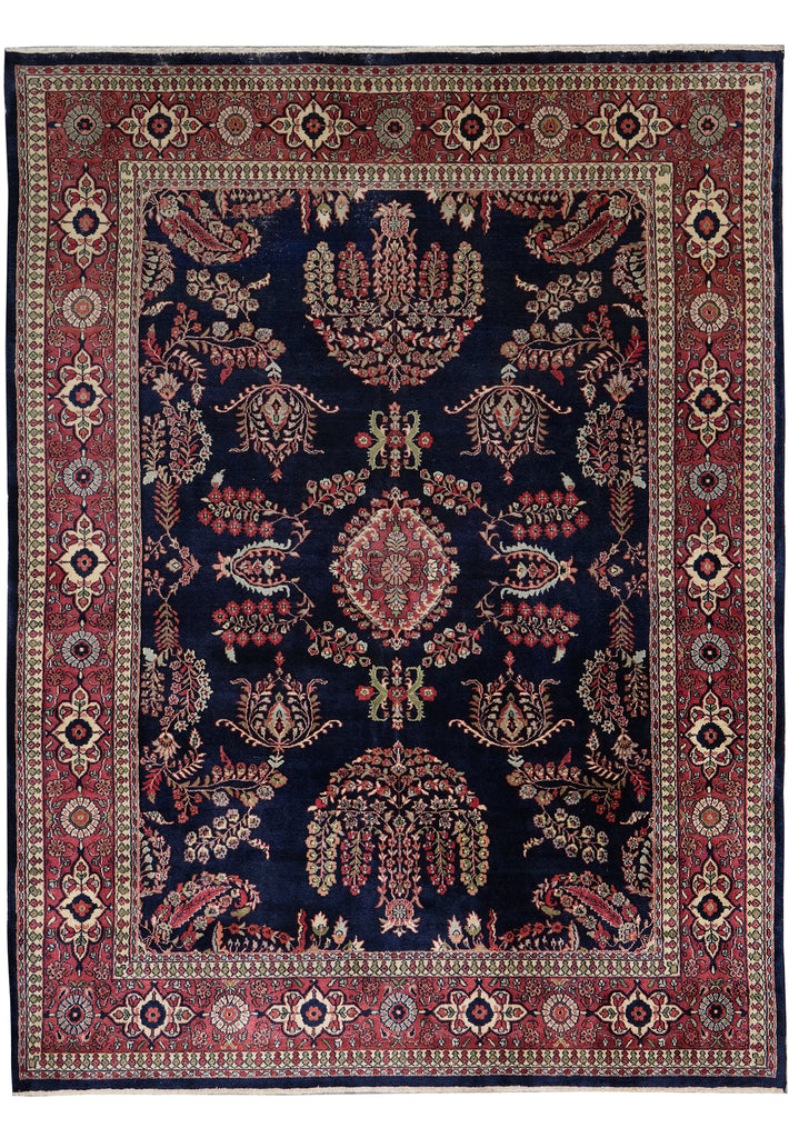 7.6 x 10 High Quality New Sarouk Mohajeran Rug Lustrous Wool Dense Weave
