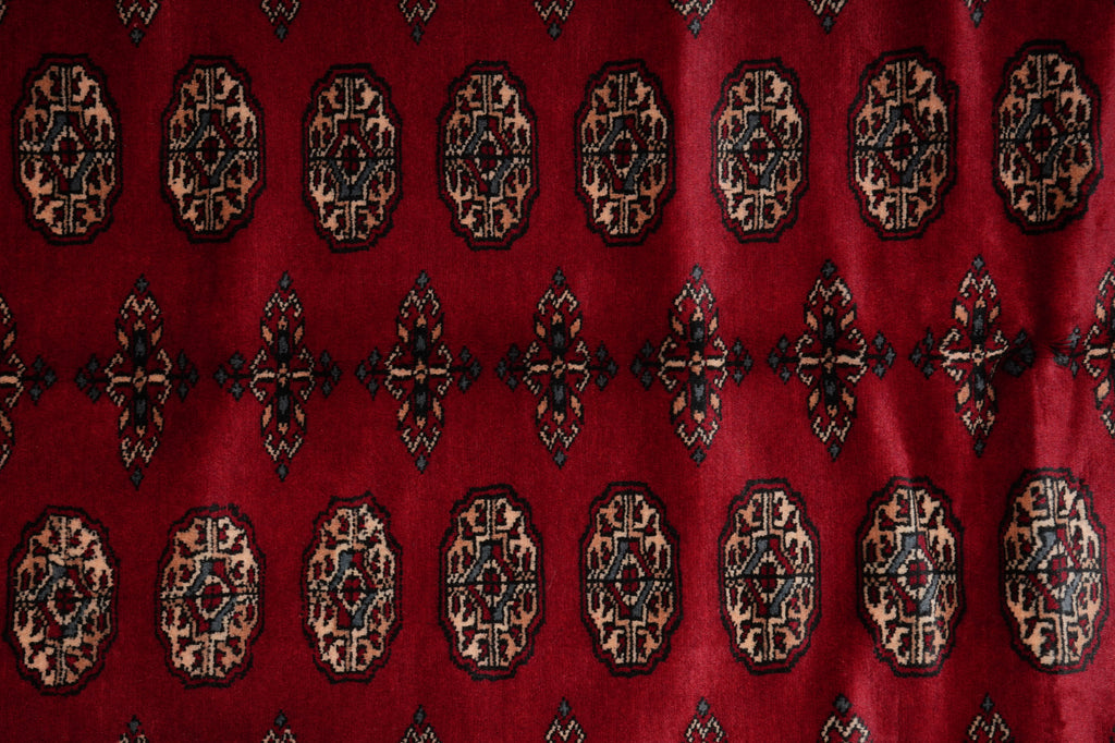 6.6 x 10 New Handmade Bokhara Rug Soft Wool #F-3217