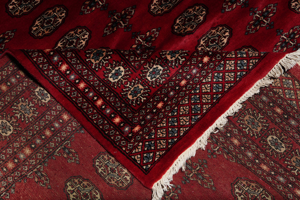 6.6 x 10 New Handmade Bokhara Rug Soft Wool #F-3217
