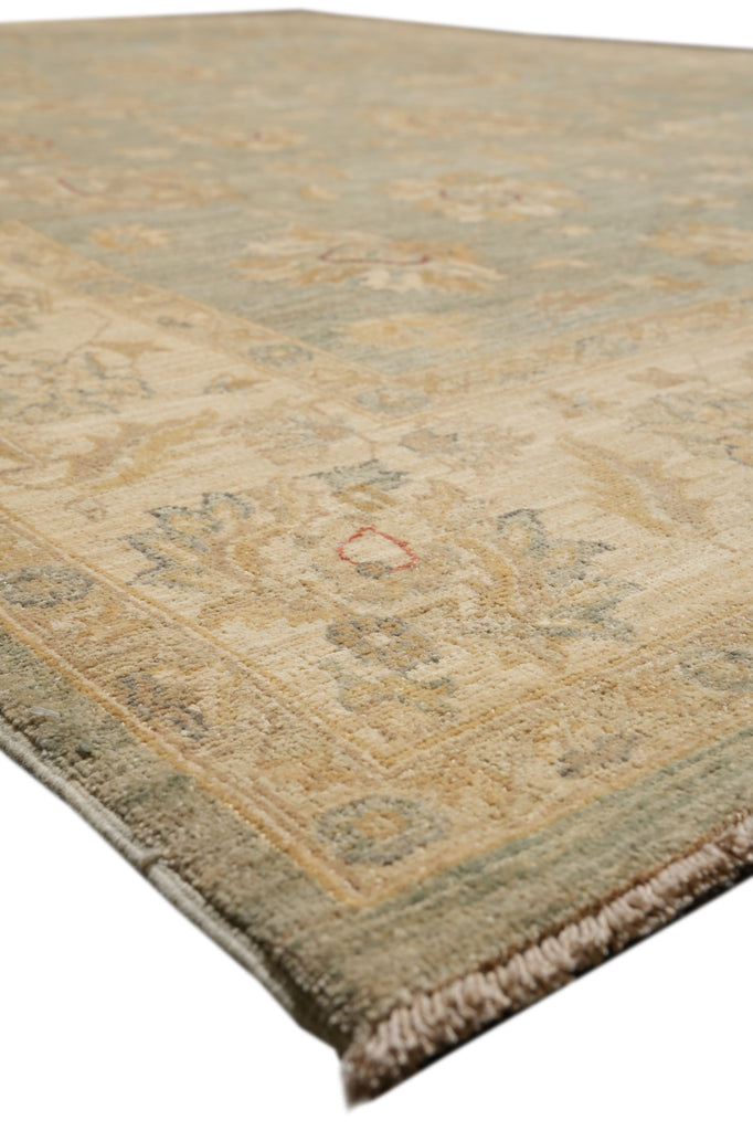 8 x 10 Light Green Zigler Chobi Peshawar Rug #F-4336