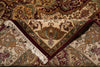 Load image into Gallery viewer, 8 x 9.8  High Quality Jaipur Rug  New Handmade Carpet Reproduction Burgundy Gold #F-5285