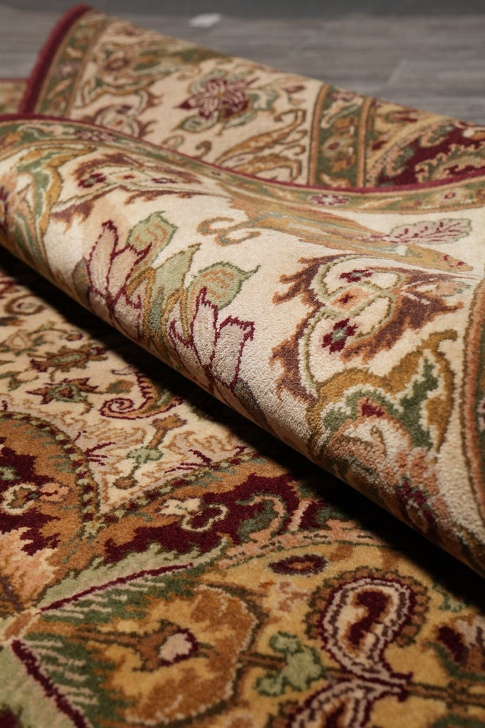 8 x 9.8  High Quality Jaipur Rug  New Handmade Carpet Reproduction Burgundy Gold #F-5285