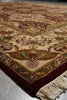 Load image into Gallery viewer, 8 x 9.8  High Quality Jaipur Rug  New Handmade Carpet Reproduction Burgundy Gold #F-5285