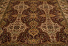 Load image into Gallery viewer, 8 x 9.8  High Quality Jaipur Rug  New Handmade Carpet Reproduction Burgundy Gold #F-5285