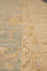 Load image into Gallery viewer, 8 x 10 Neutral Green Chobi Peshawar Carpet Light Aqua Blue #F-4337