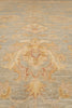 Load image into Gallery viewer, 8 x 10 Neutral Green Chobi Peshawar Carpet Light Aqua Blue #F-4337
