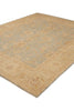 Load image into Gallery viewer, 8 x 10 Neutral Green Chobi Peshawar Carpet Light Aqua Blue #F-4337