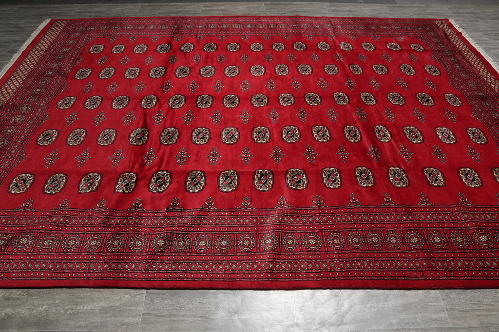 9 x 12 New Bokhara Handmade Rug #F-3211