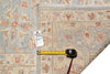 Load image into Gallery viewer, 8 x 9.7 Light Blue Chobi Peshawar Handmade Natural Wool Rug #F-4338