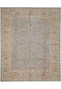 Load image into Gallery viewer, 8.2 x 9.7 Light Blue Chobi Peshawar Handmade Natural Wool Rug