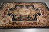 Load image into Gallery viewer, 6 x 9 Art Silk French Aubusson Silk Rug ROYAL BLUE #PIX-27503