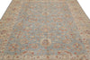 Load image into Gallery viewer, 8 x 9.7 Light Blue Chobi Peshawar Handmade Natural Wool Rug #F-4338