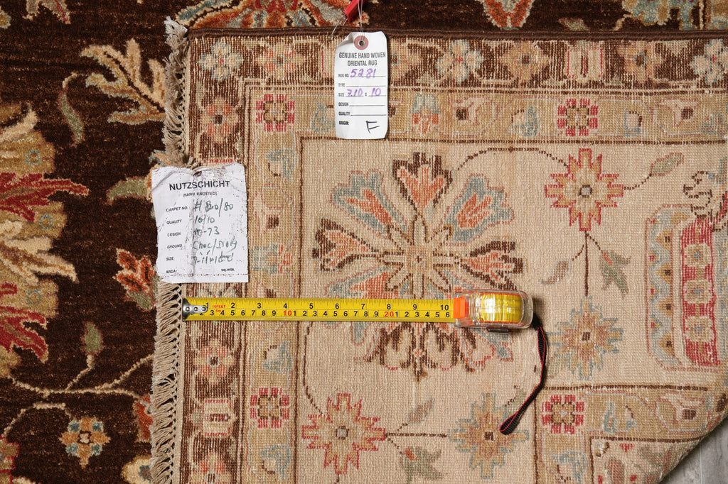 8 x 10 Beautiful Quality Natural Wool Chobi Peshawar Zigler Rug #F-5281