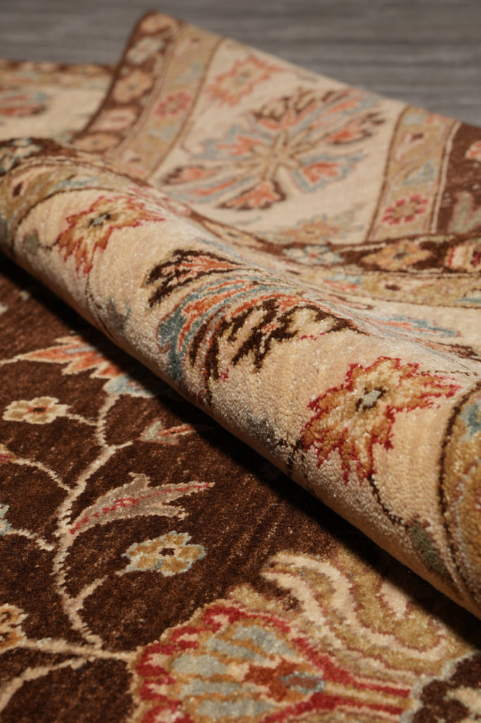 8 x 10 Beautiful Quality Natural Wool Chobi Peshawar Zigler Rug #F-5281