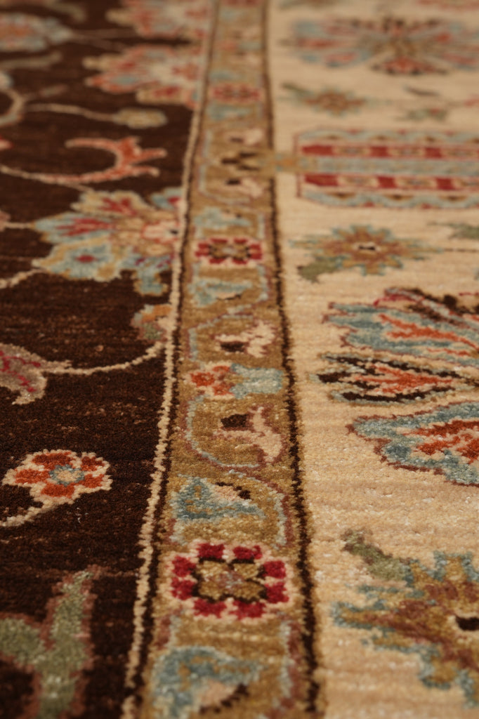 8 x 10 Beautiful Quality Natural Wool Chobi Peshawar Zigler Rug #F-5281