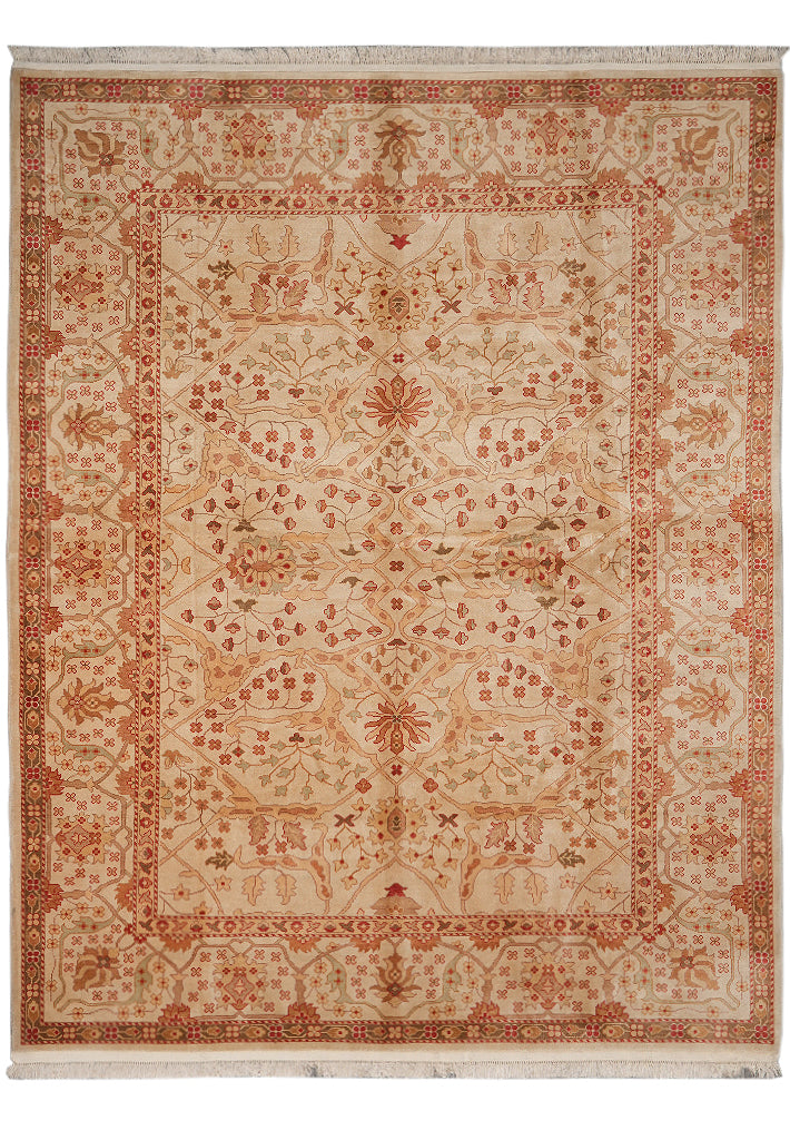 8 x 10 Warm Colors Chobi Peshawar Rug #F-4341