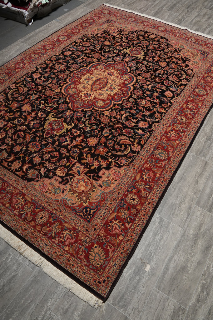 6.7 x 10 Silk&Wool Sino Tabriz Rug-China #PIX-13834