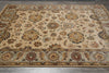 Load image into Gallery viewer, 8 x 10 Quality Handmade Wool Rug Beige Blue Gold #F-5282