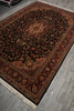 Load image into Gallery viewer, 6.7 x 10 Fine Quality Wool and Silk Classic Tabriz Rug Royal Midnight Blue #PIX-13818