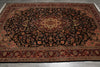 Load image into Gallery viewer, 6.7 x 10 Fine Quality Wool and Silk Classic Tabriz Rug Royal Midnight Blue #PIX-13818