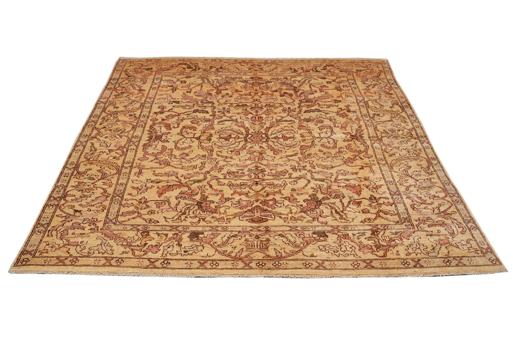 7.9 x 9.8 New Quality Natural Wool Chobi Peshawar Rug #F-4344