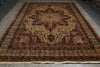Load image into Gallery viewer, 10 x 13.9 Kermanshah Rug Finer Kashmir Wool Finer Hand-Knotted 200 KPSI - Beige #5068