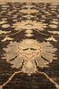 Load image into Gallery viewer, 8.2 x 9.9 Chobi Peshawar Carpet Hand-knotted In Pakistan Dark Brown #F-4345